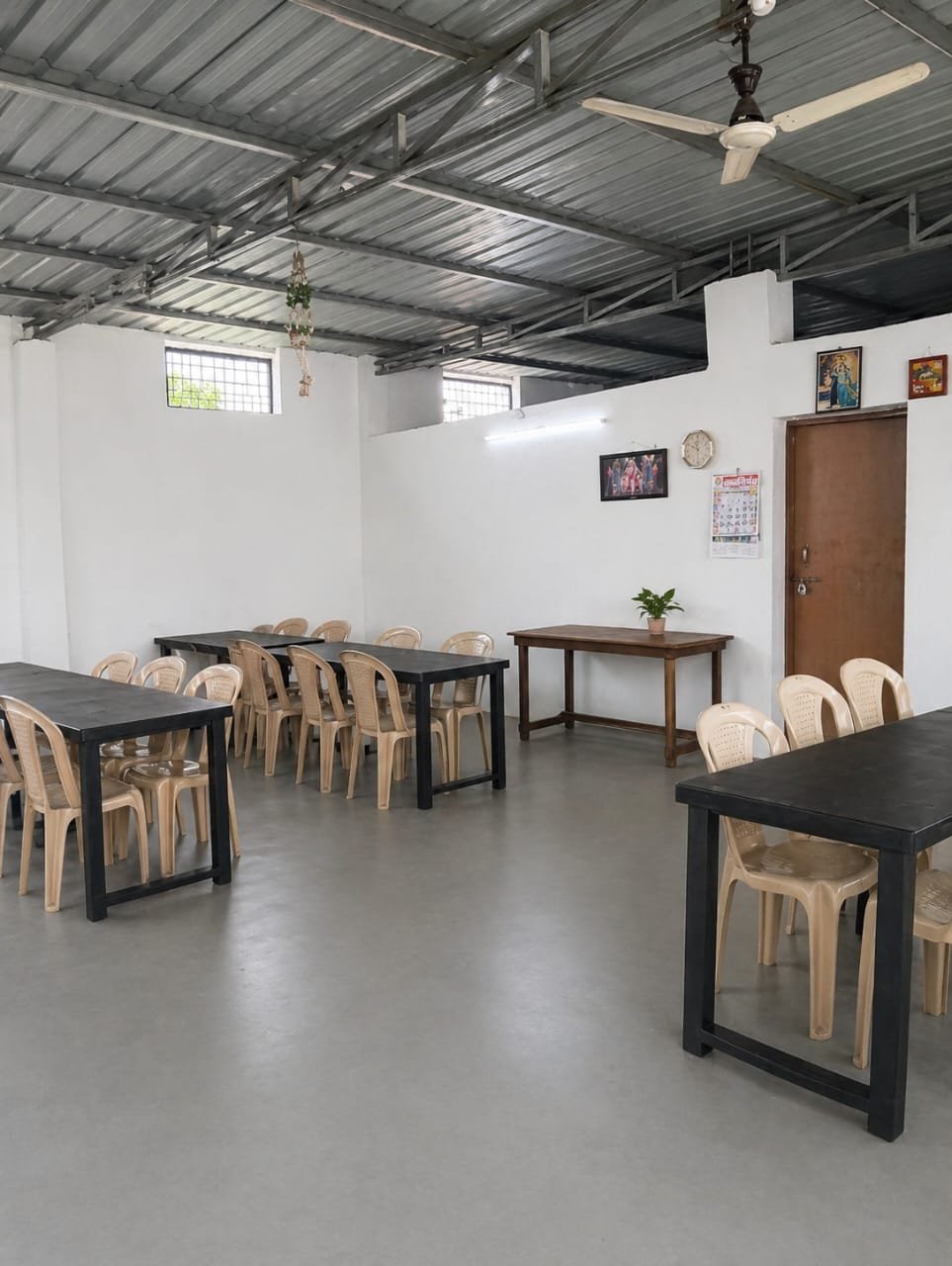 Hostel study space at Sunita Nursing School